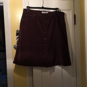 Corduroy Skirt